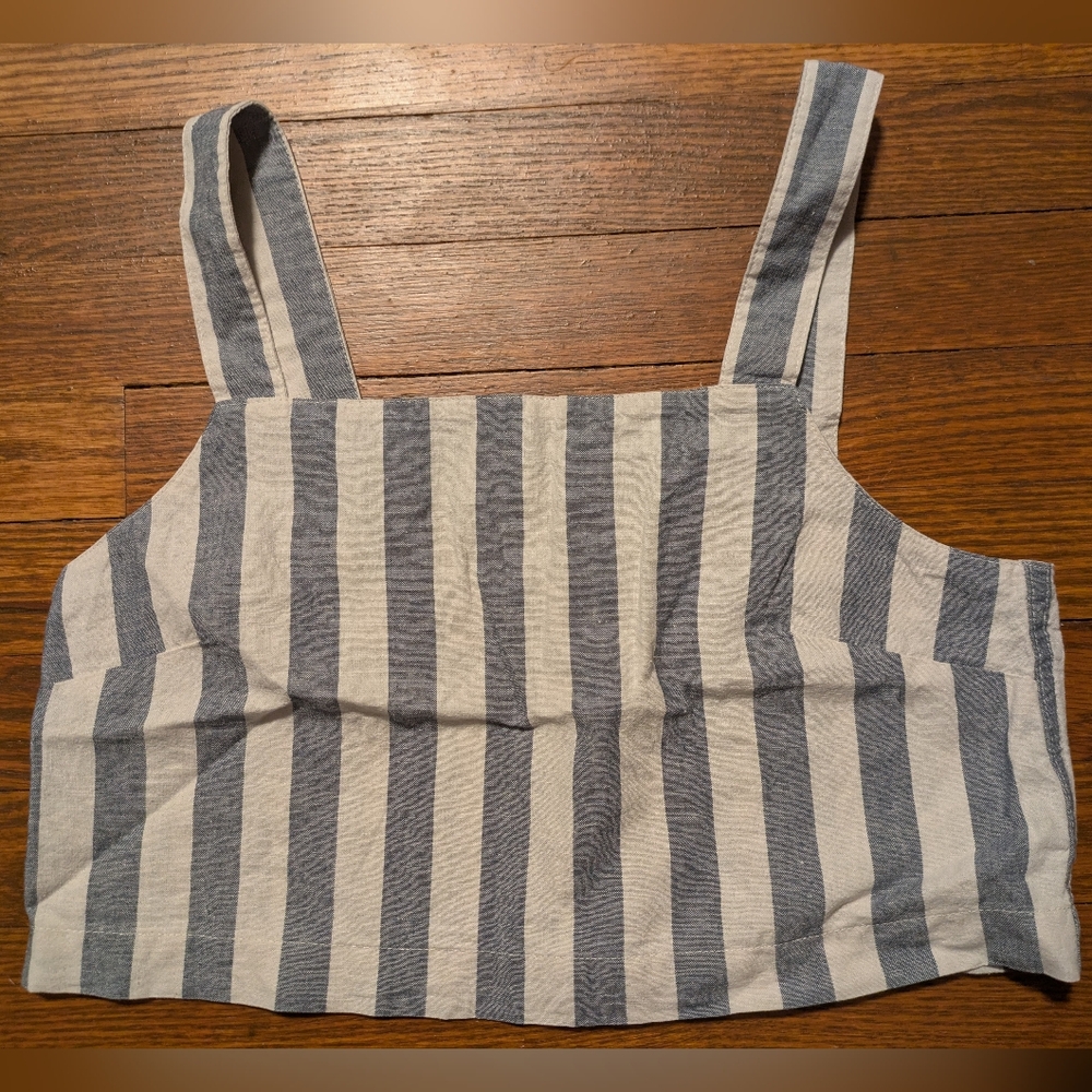 United By Blue Striped Crop Top XS